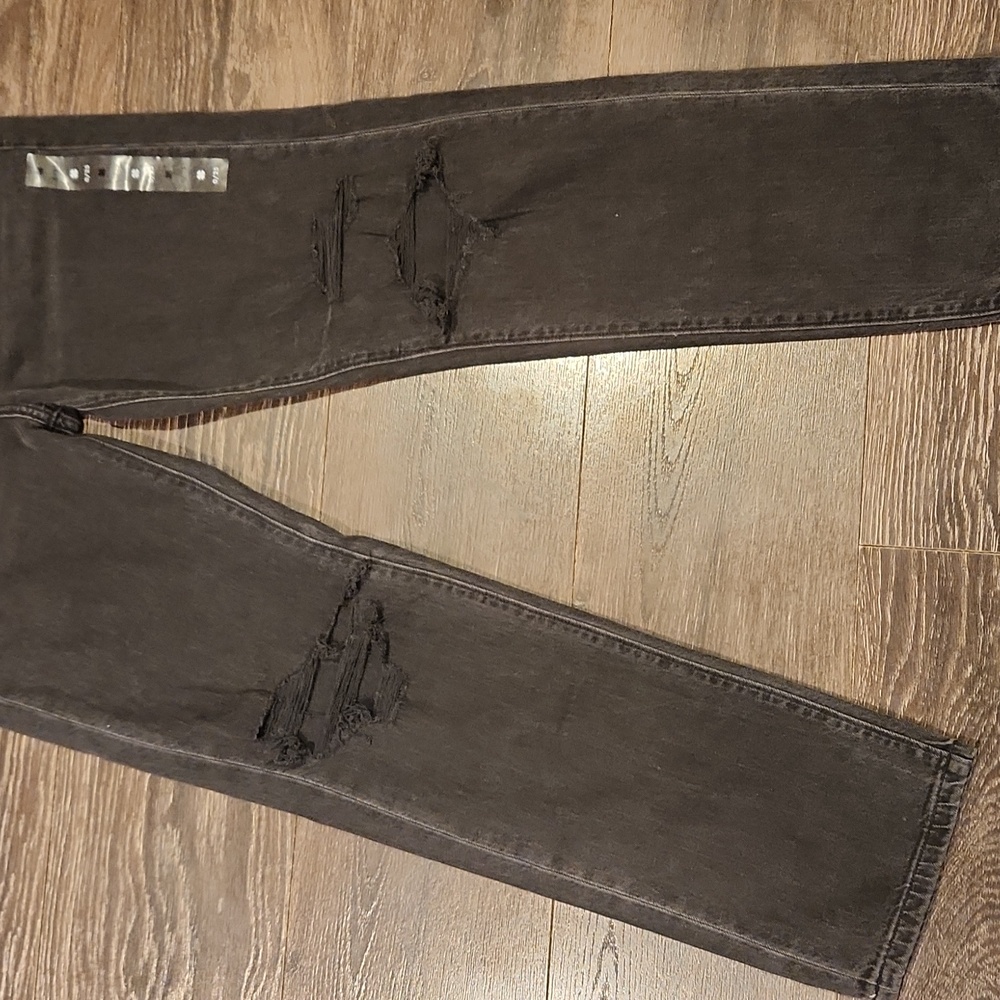 ❤️ NWT! LUCKY BRAND 90'S LOOSE HIGH RISE STRAIGHT LEG DISTRESSED JEANS, 0 (25) - Picture 7 of 13